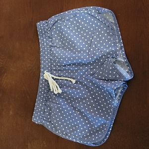 Victoria's Secret Blue Polka Dot Shorts
